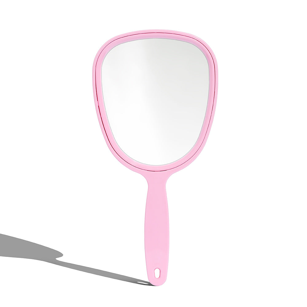 Simple Handheld Face Mirror - Sturdy Compact Makeup Mirror For Home, Dorm, Office