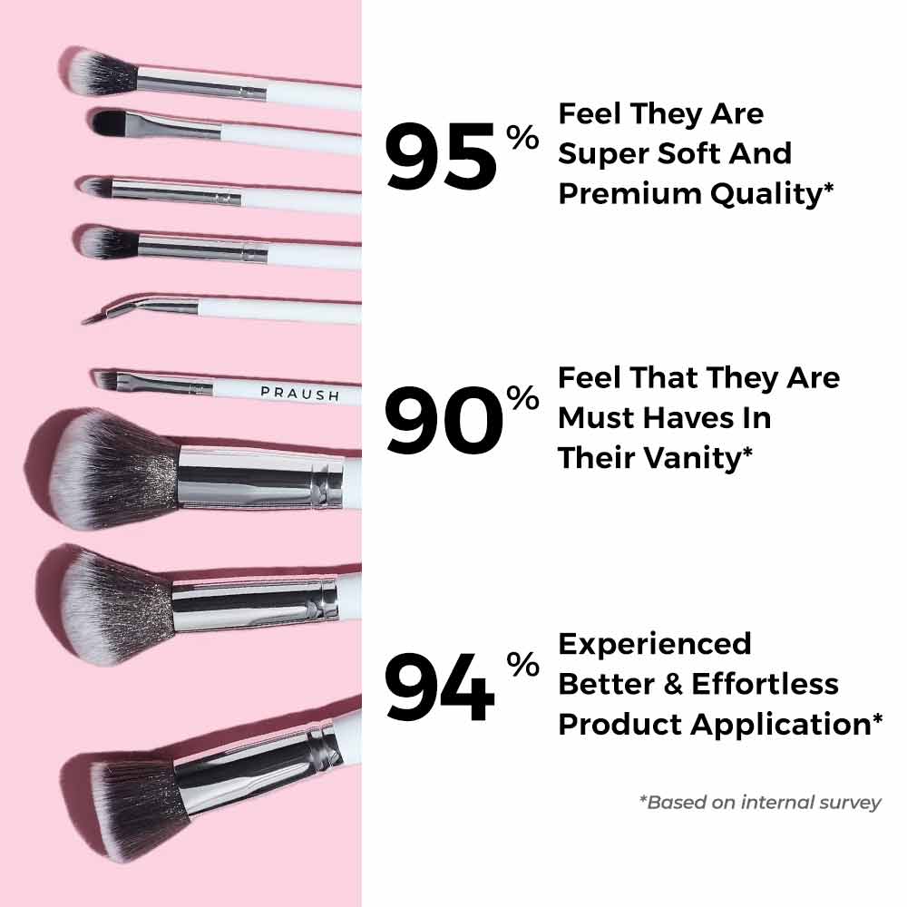 Pcs Professional Makeup Brush Set (Face Eye) with FREE Marble