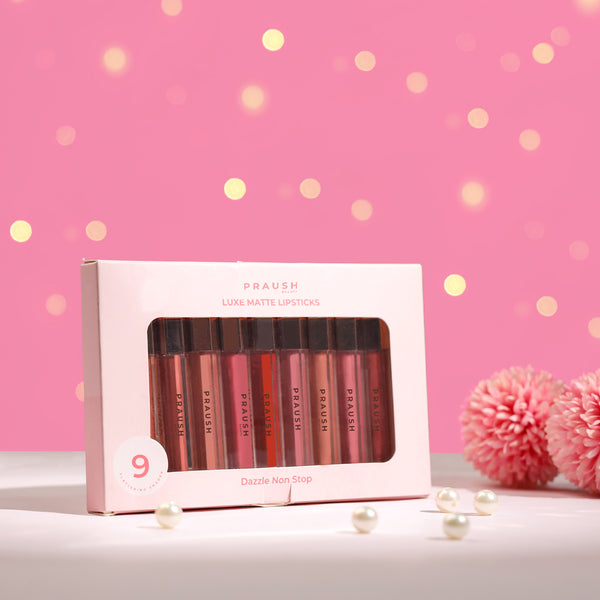 Luxe Matte Liquid Lipsticks Box- All 9 Stunning Shades