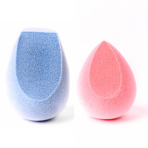 Microfiber Velvet Sponge (Blush) + Microfiber Velvet Sponge (Contour) - Plume Beauty